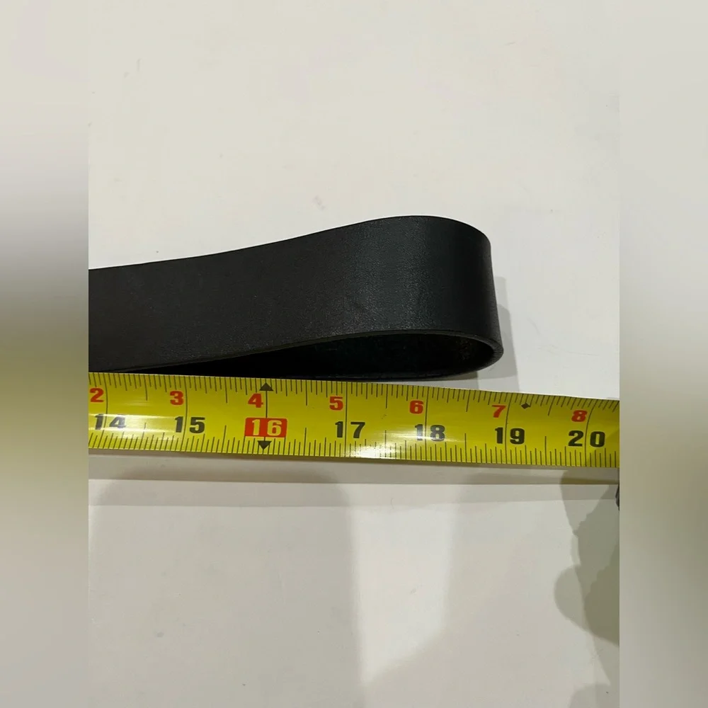 Diesel Black Leather B-1DR Belt with Tonal Matte Black Buckle Sz.‎ 38US